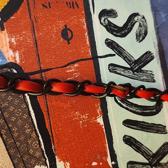 Badgley Mischka Red Crossbody Bag with Quilted Design - Picture 3 of 14